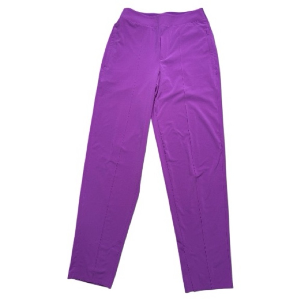 Athleta Vienna Slim Ankle Pants Jazzy Purple Sz 0 Pull-On Activewear Athleisure